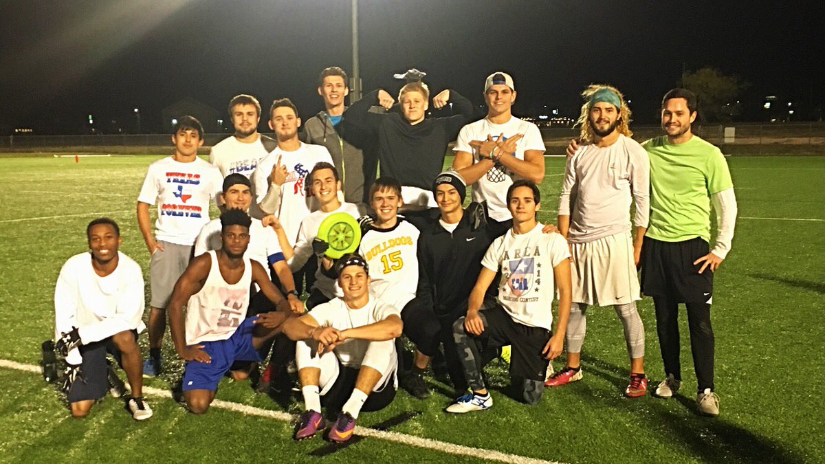 Rams_Ultimate's tweet photo. The Rams Ultimate Frisbee team is the 2016 ASU Ultimate intramural champions! #gorams #angelostate #ultimatefrisbee https://t.co/KkjCUiKyMs
