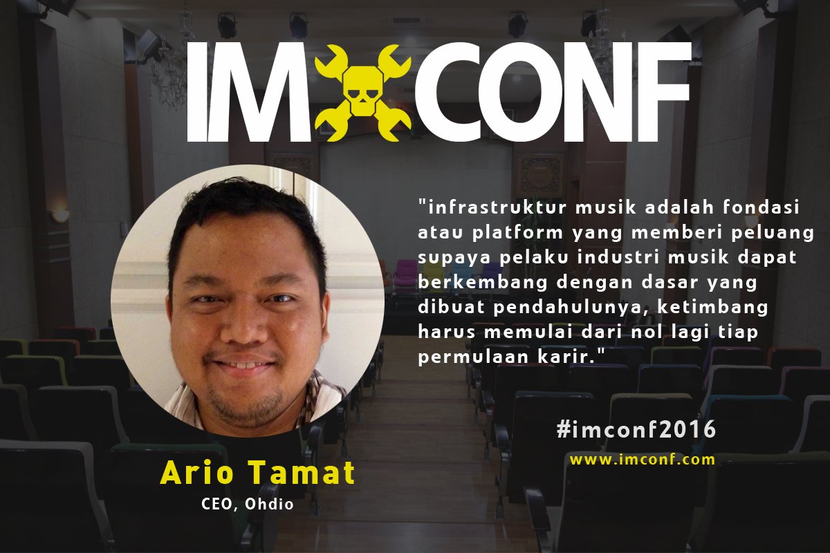 Mari membuka hari ini dengan quote dari <a href="/barijoe/">Ario Tamat</a> di #imconf2016 minggu lalu.