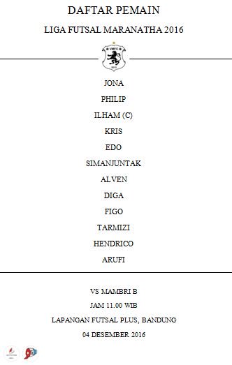 Daftar Pemain #VMFC A vs Mambri B - Kick off jam 11.00 WIB
#VMFCday #MakeManah #kuduJUARA #HajarMambripart2 #PERSIBday