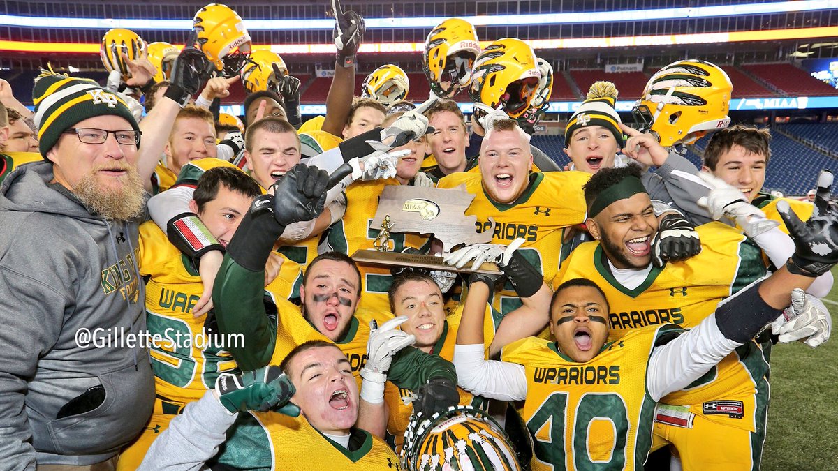 GilletteStadium's tweet photo. Congrats to our 1A MIAA High School Super Bowl champs... King Philip! #whataday https://t.co/C8ZyvKkYnt