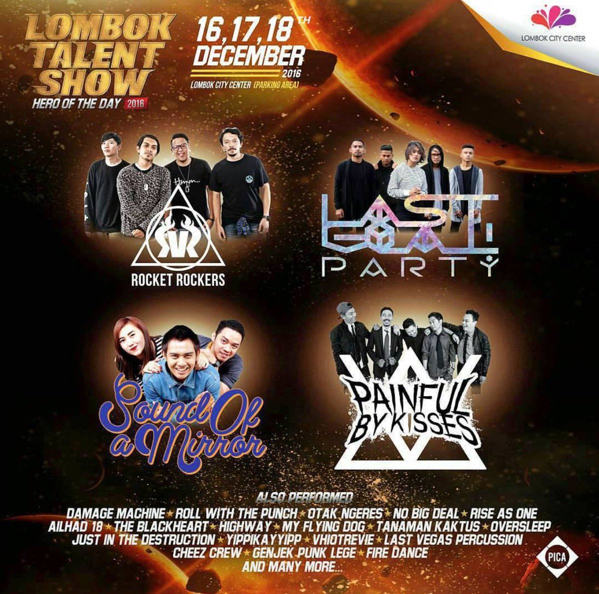 rocket_rockers's tweet photo. Utk yg di Lombok dsktrnya tanggal 18 Des wajib bgt dtg ke event ini! @LTSofficial_ #rockshow https://t.co/L6PDPSQpzy