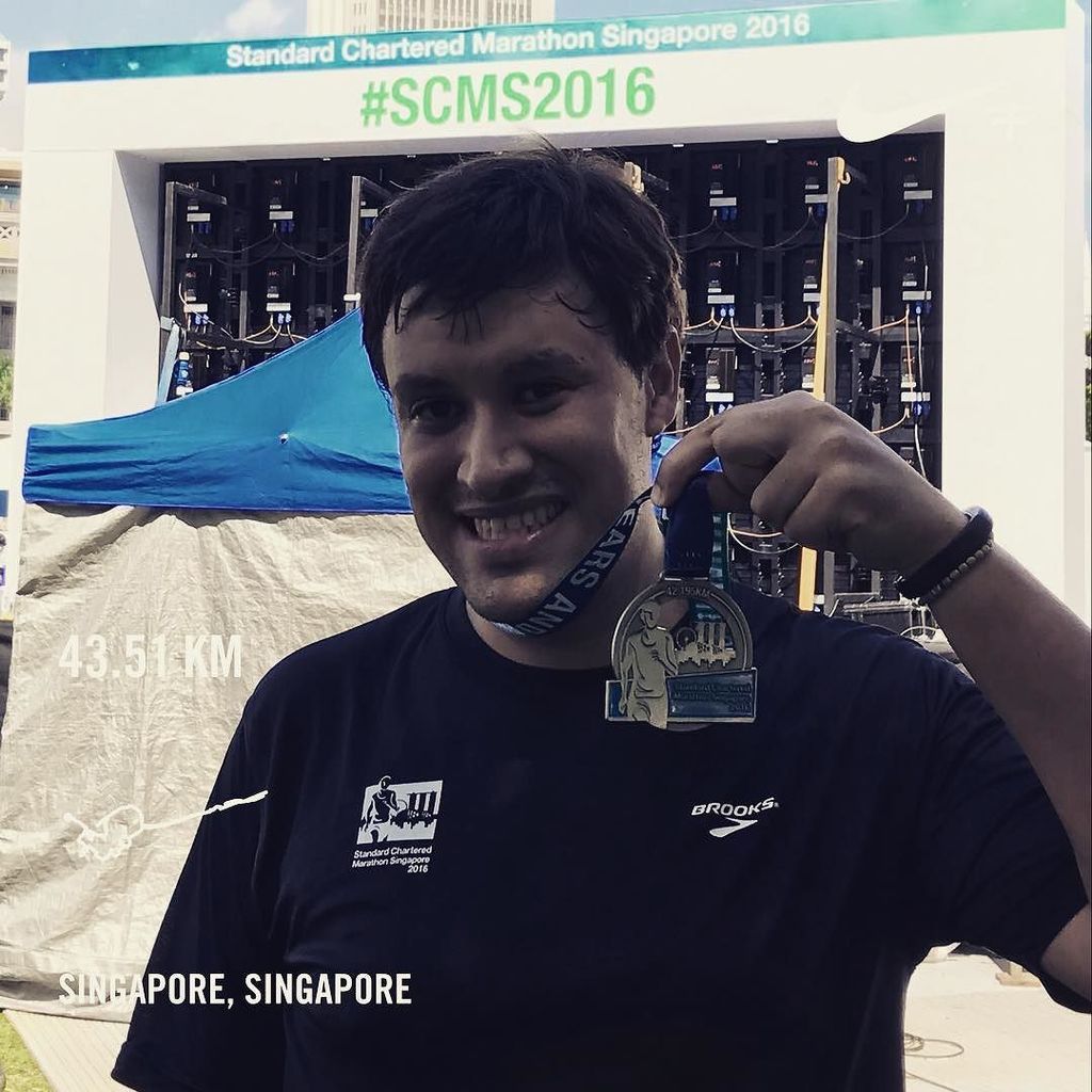 pedroadrian's tweet photo. 2nd Marathon compleated ☺️🏃Thank you Jesus for your 🌊 of grace during the run #scsm2016 https://t.co/toZtwS8BRy https://t.co/KYwRzTMIdF