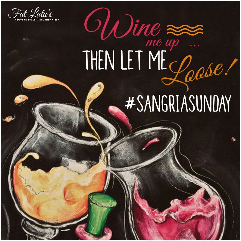 fatlulus's tweet photo. Sangria is perfect for every fall.
#Fatlulu #winelove #sangria #sunday #letmeloose #dinein #bar #pizzeria #sangriaswag https://t.co/mHZyGBeULx