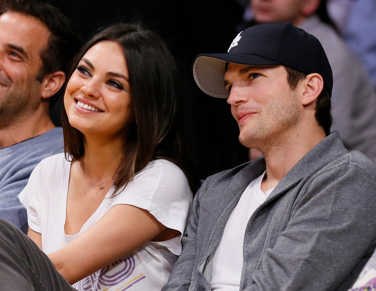 BSQWORLD's tweet photo. 33-year-old Mila Kunis and 38-year-old Ashton Kutcher became parents for the second time! #BSQupdate https://t.co/wpZopTdhoF
