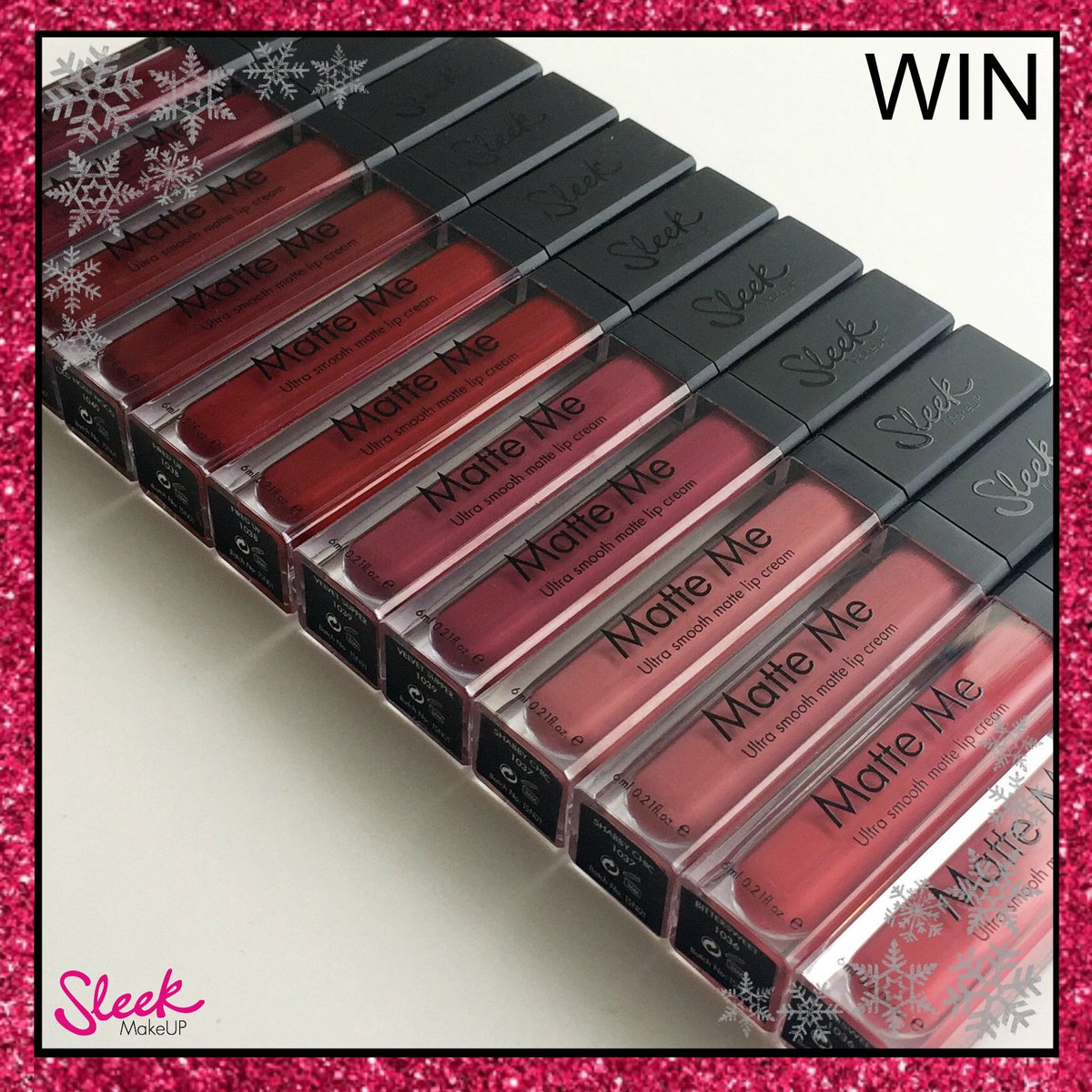SleekMakeUP's tweet image. 12 days of Xmas continues! 🎁 Simply follow us and retweet to #WIN 💋 3 winners to be chosen at random. Competition ends 19/12/2016 at 7pm 🎉