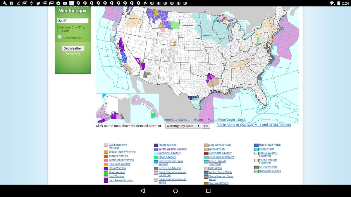 weatherpeoplewx's tweet photo. Here are your latest active warning for the United States
#uswx https://t.co/WRKD25tEHp