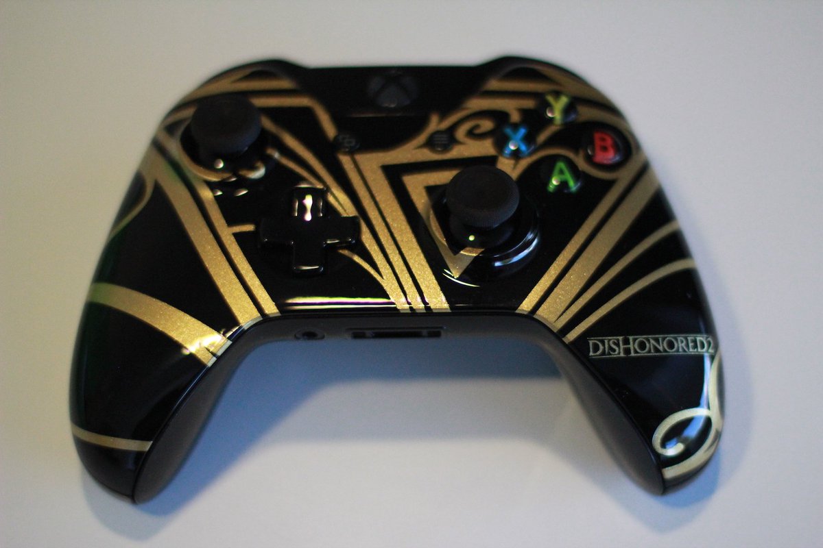 bethesda's tweet image. Play like a supernatural assassin! Follow + RT for a chance to win a #Dishonored2 controller #BethesdADVENTures bit.ly/2gWkMxF