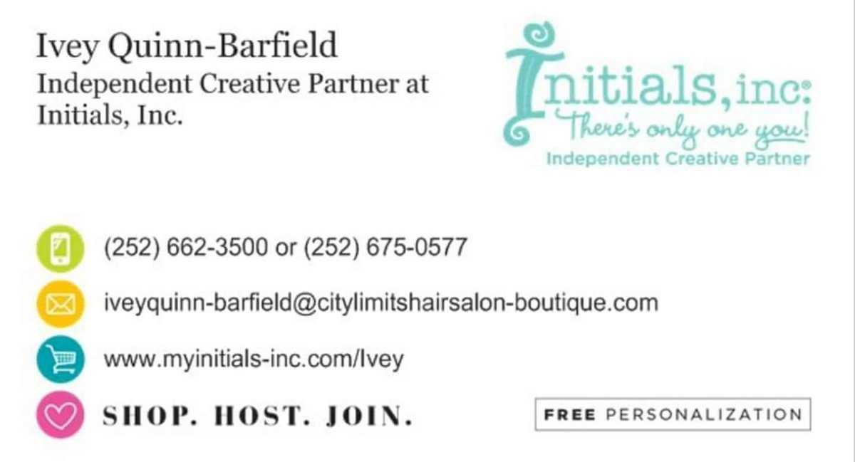 CP_InitialsInc's tweet image. Contact Ivey Quinn-Barfield at (252)675-0577 or (252)662-3500! 
The New Initials, Inc. 2016 Fall &amp;amp; Winter Catalog: issuu.com/initials-inc/d…