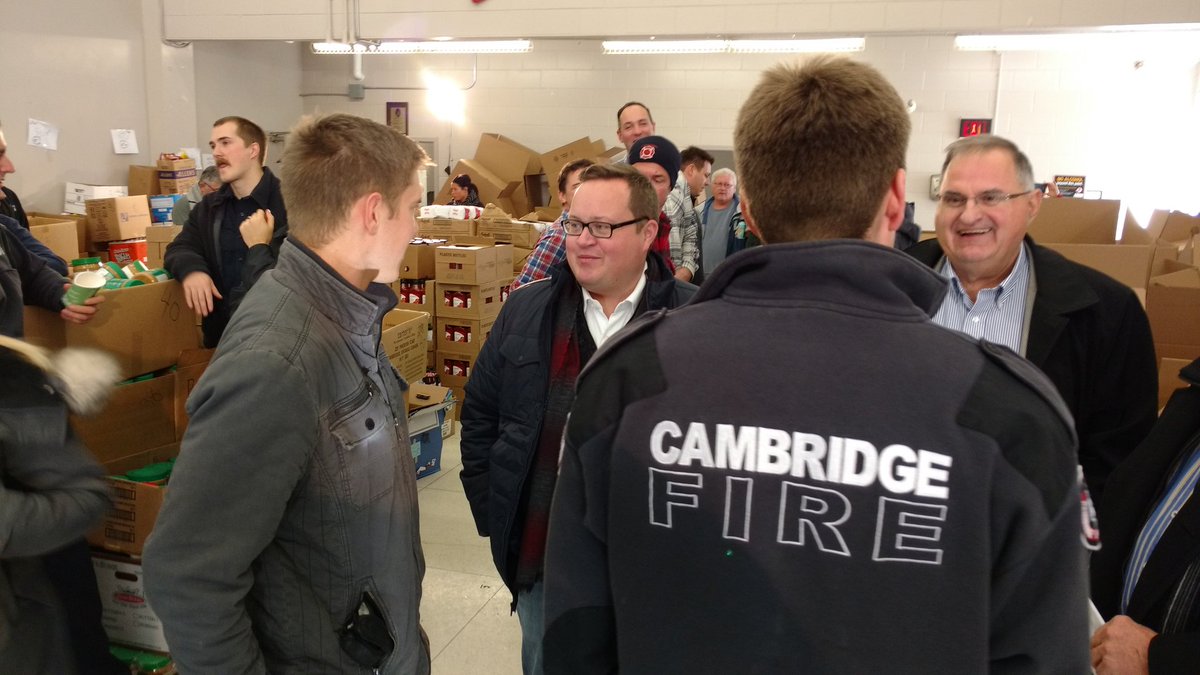 _BryanMay's tweet photo. Congrats @CPFFALocal499 on their 95th annual Basket Fund. Another great year. Thank you @100WomenKCW for the incredible donation. #cbridge https://t.co/1PdOns8WSu