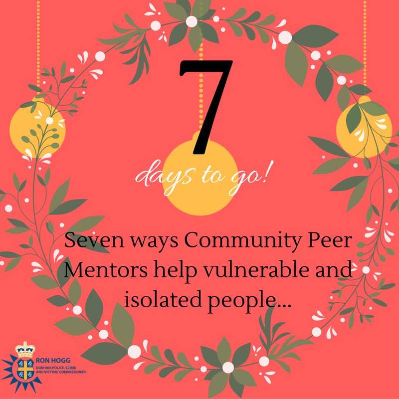 With only 7 days to go, here are 7 ways Community Peer Mentors help vulnerable and isolated people in our community ow.ly/HsiA307c8Uk