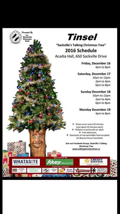 sacktalkingtree's tweet photo. Next show is 2pm today. #Halifax #halifaxnow #sackvegas Tinsel can't wait to meet you all! https://t.co/IkfBGvib5C