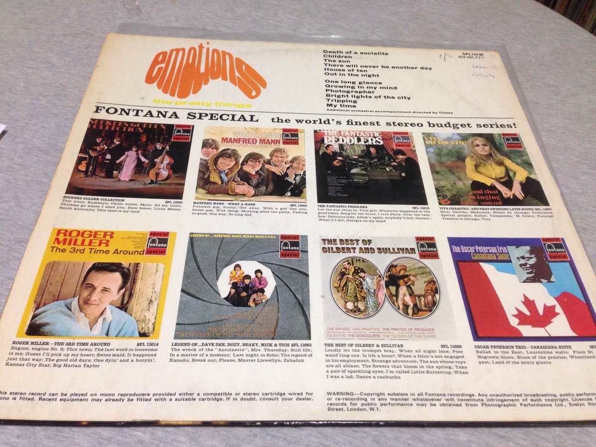 #PrettyThings- Emotions. 67. Insipid horns aside, marks PT's transition from #RollingStones clone to something much more interesting.#Vinyl