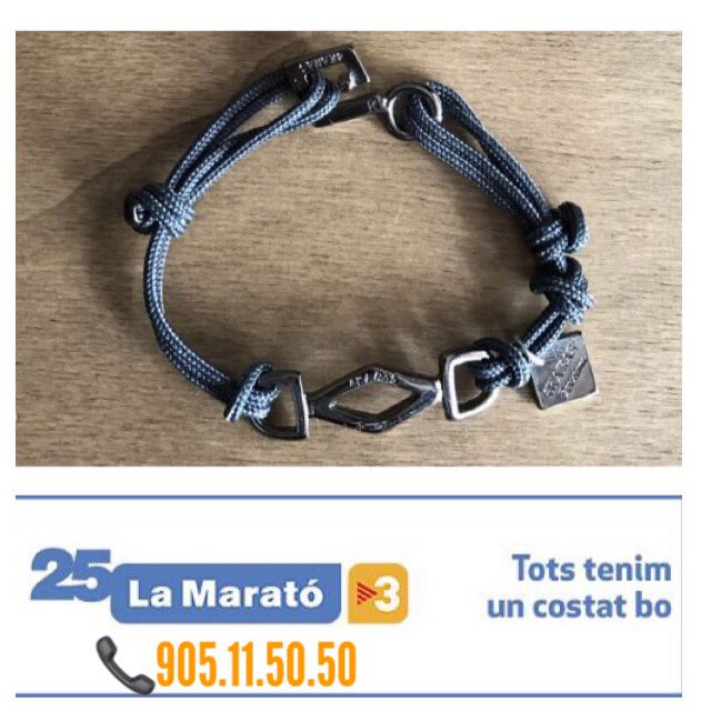 Col•labora comprant la nostra #pulsera. Tots els beneficis aniran destinats aquest nou repte! #LaMaratóTV3 #solidaritat #truca