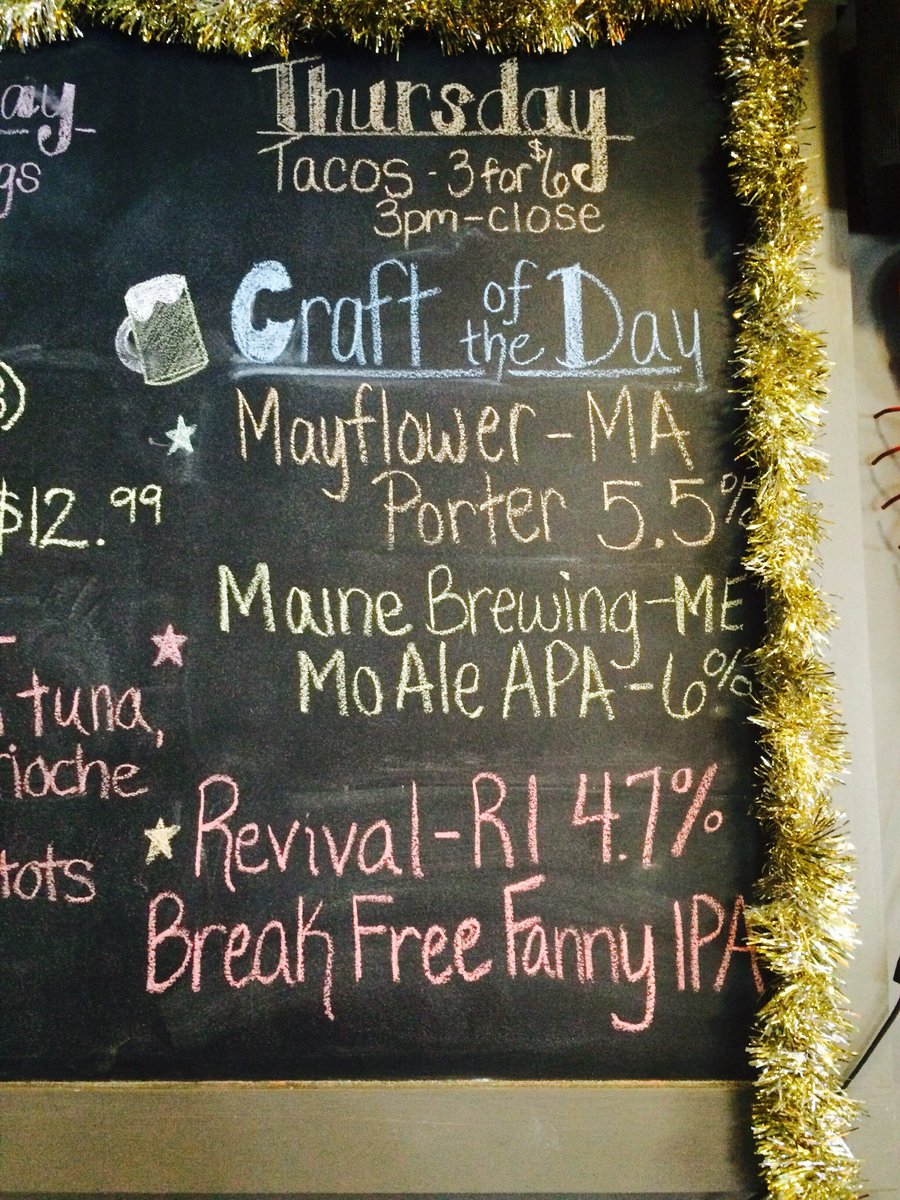Craft on draft #2jerksbbq #raynhamma <a href="/revivalbrewing/">Revival Brewing Co</a> <a href="/MayflowerBrew/">Mayflower Brewing</a> <a href="/mainebeerco/">Maine Beer Company</a>