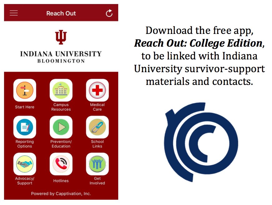 everyone please download this app for access to prevention/education materials, campus specific resources, reporting options and more!