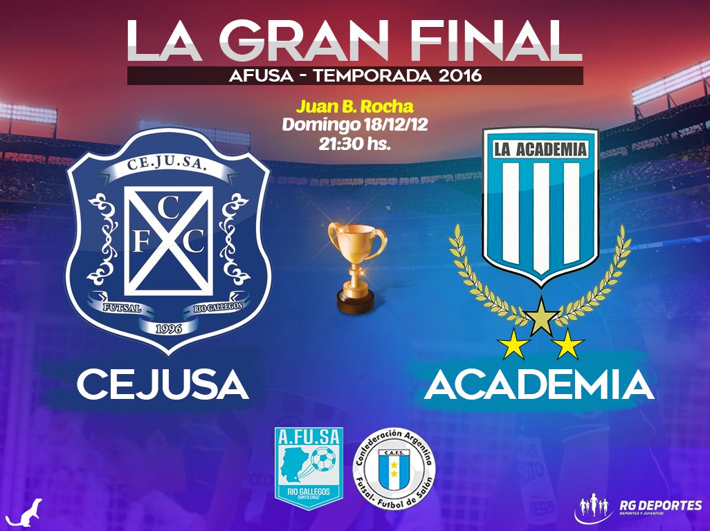 AfusaRG's tweet photo. HOY LA GRAN FINAL, entre Cejusa y Academia. #DivisiónDeHonor  A las 21:30 hs en el Juan B. Rocha !!! https://t.co/m8yxxDCIgN