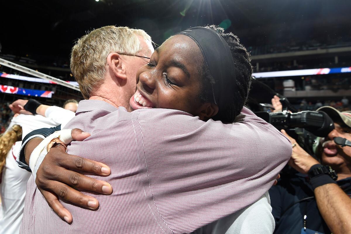 The freshmen were incredible but in the end it was senior Inky Ajanaku who led Stanford to a national title: on.ncaa.com/2hNBPTs #NCAAVB