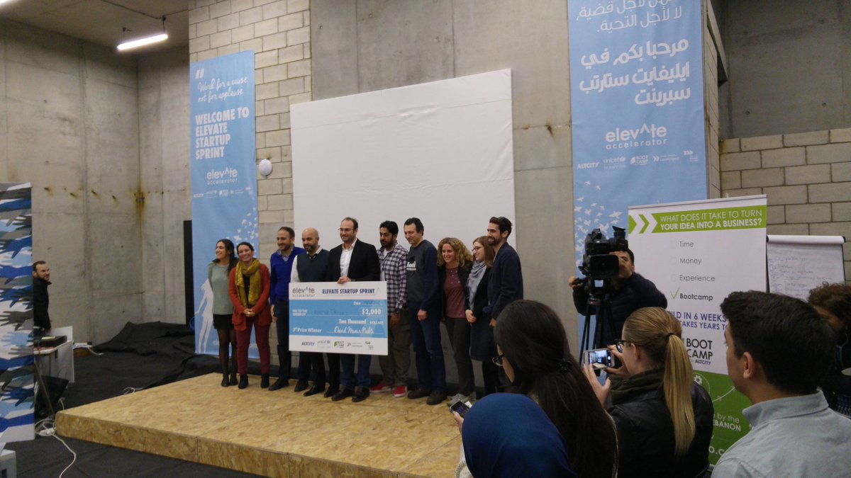 Congratulations to Bitsalvation, HMC, and Creative Prisons for placing in the top 3 at the <a href="/elevatemena/">Elevate Accelerator</a> #startup #sprint