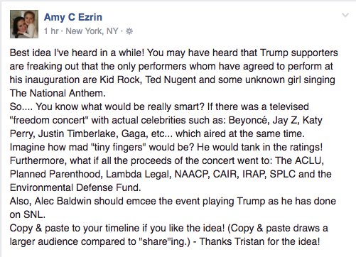 PLEASE <a href="/AlecBaldwin/">AlecBaldwin(HABF)</a> <a href="/johnlegend/">John Legend</a> <a href="/eltonofficial/">Elton John</a> <a href="/katyperry/">KATY PERRY</a> <a href="/Lin_Manuel/">Lin-Manuel Miranda</a> <a href="/jtimberlake/">Justin Timberlake</a> <a href="/DebraMessing/">debramessing</a> @chrissyteigen <a href="/SeanHayes/">Sean Hayes</a> <a href="/springsteen/">Bruce Springsteen</a>