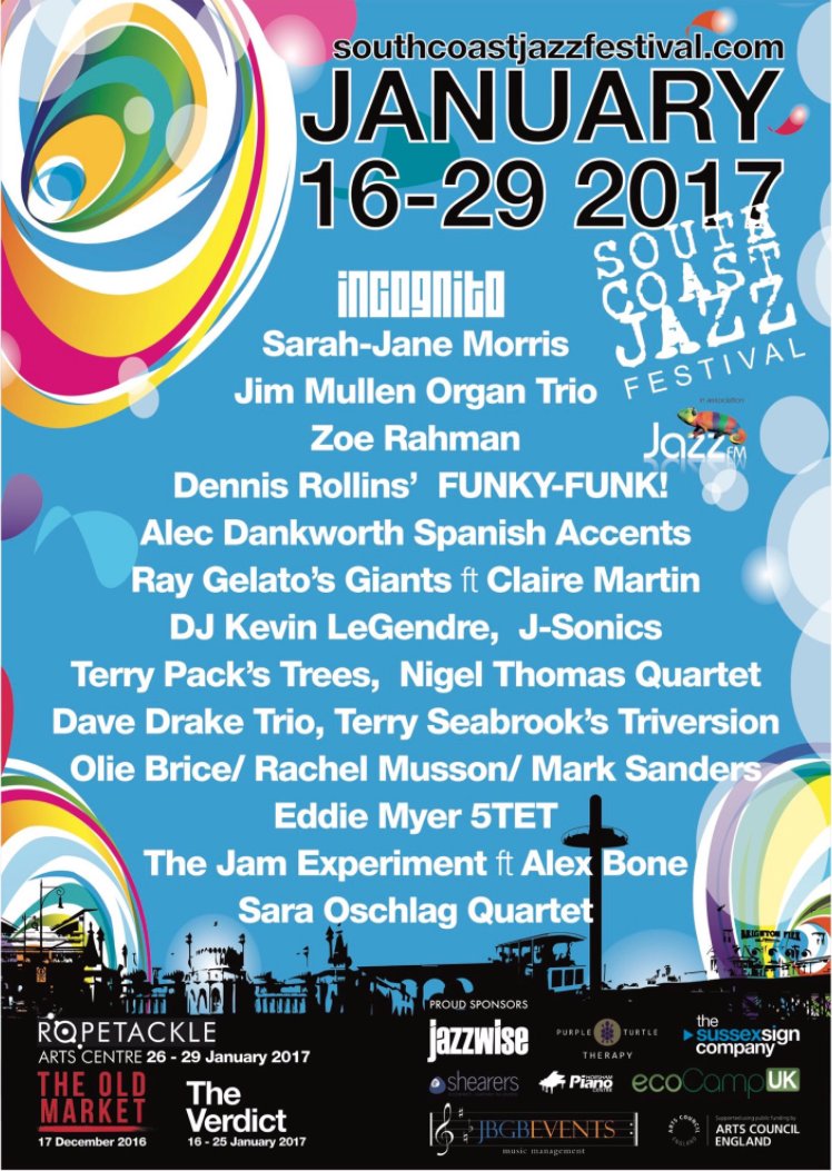 <a href="/Incognito_world/">Bluey</a> will be launching <a href="/SCJfestival/">South Coast Jazz</a> in Hove tomorrow evening!! How exciting! southcoastjazzfestival.com
