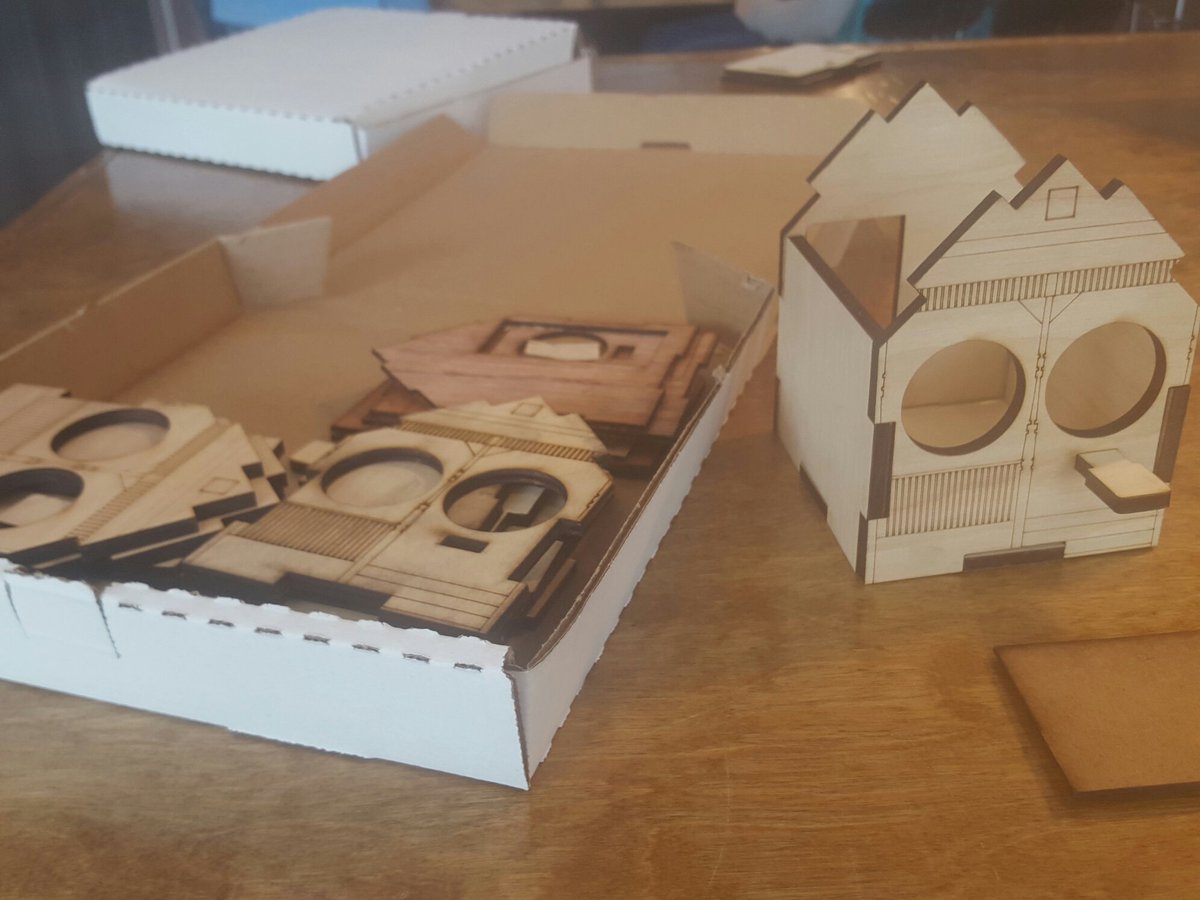 Lasercut birdhouse kits will debut tomorrow <a href="/PlayBuild_NOLA/">PlayBuild NOLA</a>'s PL@Y MLK where kids will assemble them to bring home! #PlayEverywere <a href="/kaboom/">KABOOM!</a>