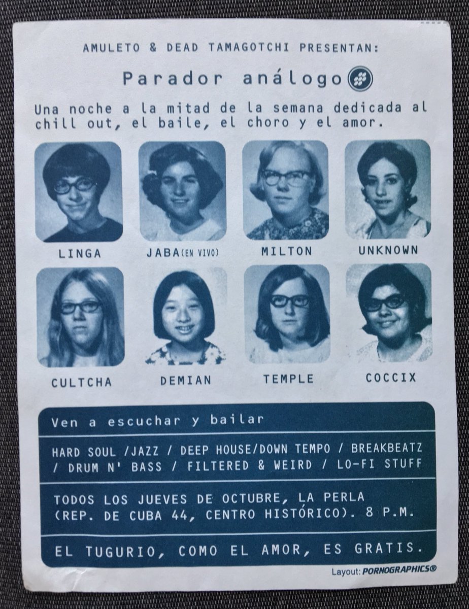 Hace mucho, mucho tiempo. El tugurio, como el amor, fue gratis. Parador Análogo. <a href="/ernestopriego/">No longer here- please follow me on bsky.app!</a>