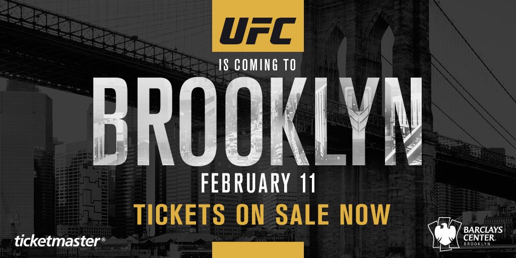 ufc's tweet photo. 🚨 🚨 Brooklyn stand-up!! 🚨 🚨

HERE. WE. GO. #UFC208 🎟 are on sale NOW ➡️ https://t.co/6erRsjWiPp https://t.co/VSWbqHDn0C