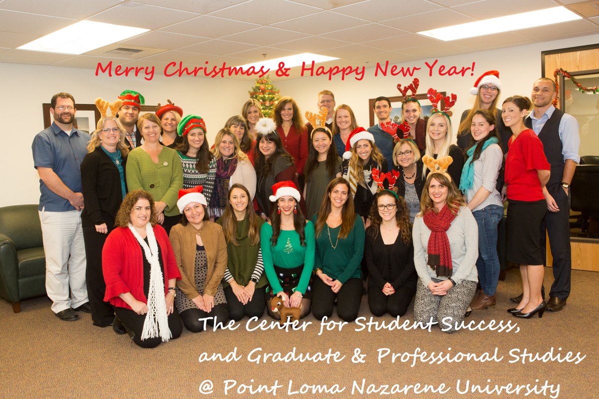 PLNUSuccessTeam's tweet photo. From: Center for Student Success at Point Loma Nazarene University, Merry Christmas and a Happy New Year! #FreedomFriday #PLNUStudentSuccess https://t.co/zjyxdLGTlD