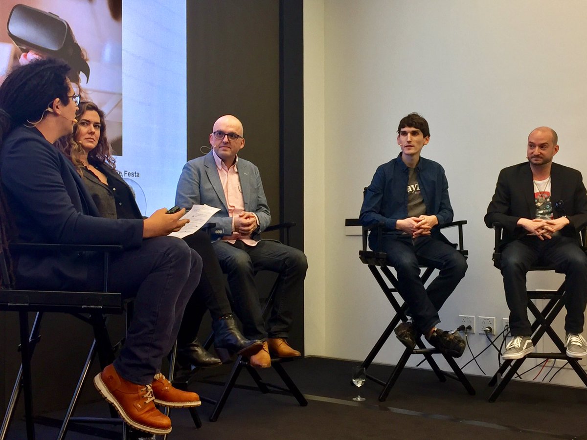 PlattGPT's tweet photo. #ArielShimino @startapp #AlissaCrevier @LittlstarVR #LayneHarris @360i #AndrewKlein @MikeFesta @Wayfair talk #VR for Brands at #VREvolution https://t.co/zErwB7QeO9