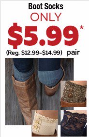 CountsHallmark's tweet image. It's Fashion Friday for today's 12 Days of Deals offer including all Boot Socks $5.99!  srtl.co/gRf
