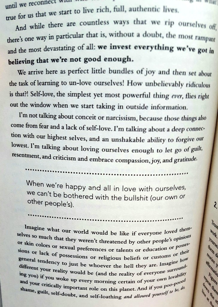 YES 👏 insecurity leads to fear, which leads to hate, which leads to destruction. Just love yourself and who you are. The world will follow.