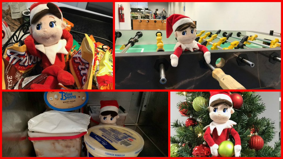 SearchSoft's tweet photo. He sees you when you're working. He knows when you are late ... where’s the Elf hiding today? #AmazingPeople https://t.co/Vvb9uiR1IX