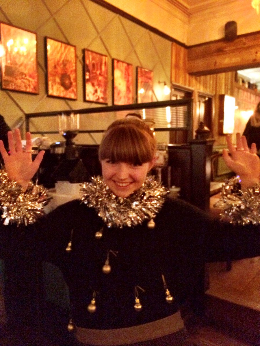 This one! Hand embellished her very own #christmasjumper for #savethechildren. Nice one Jess!