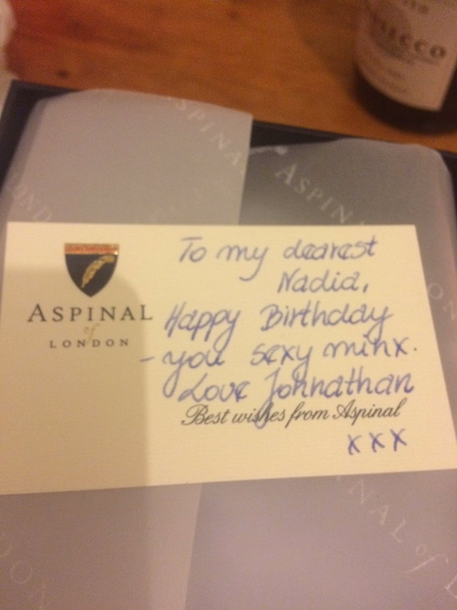 NadiaWheeldawg's tweet image. Not sure what @AspinalofLondon made of having to write this note 🌚 I can only apologise.....