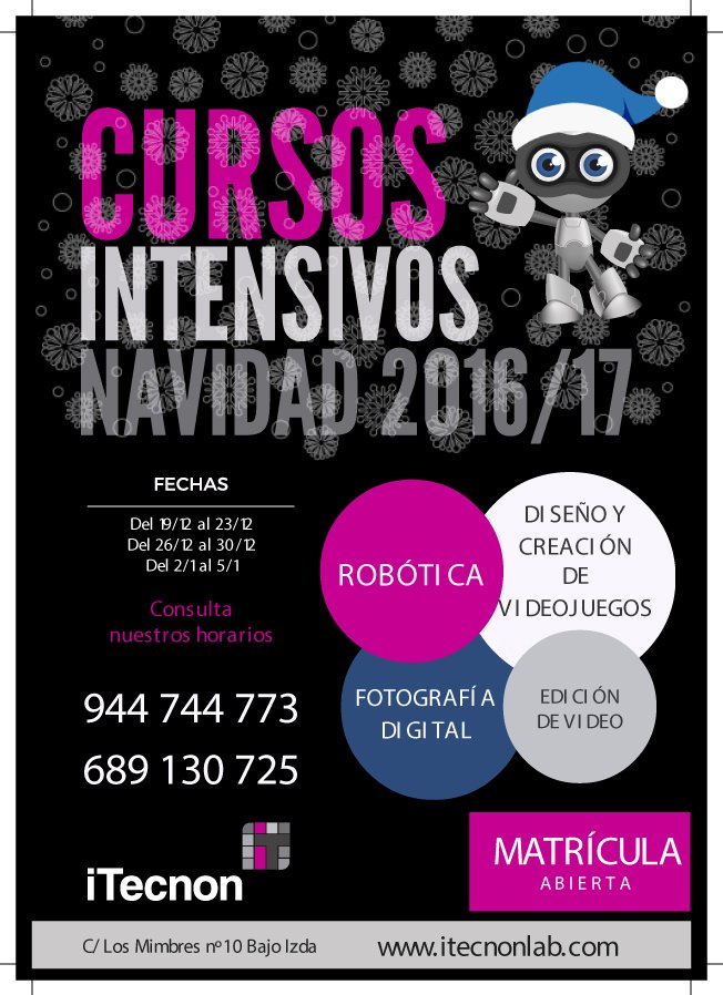 iTecnon's tweet photo. comienzan los cursos de navidad de iTecnon en sus nuevas instalaciones https://t.co/QPOHlG2H8s