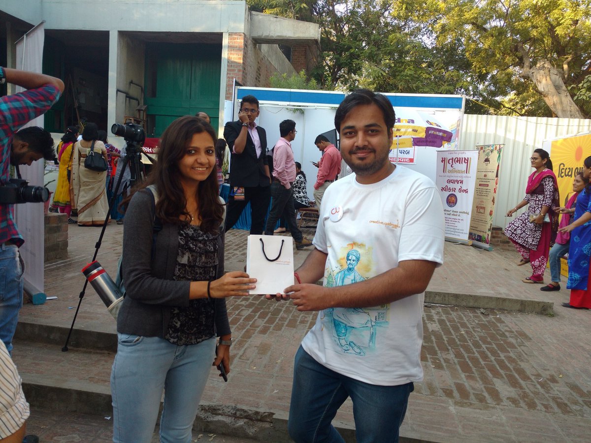 creativeyatra's tweet image. Second Winner of 'missed call' contest for #creativeyatra at #GujLitFest2016 #CYatGLF2016