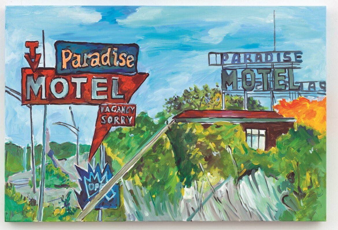 HalcyonGallery's tweet photo. #BobDylan perfectly portrays one of the mainstays of American culture~ the motel. #DylanAtHalcyon
https://t.co/fQz1irIYHx https://t.co/cIlZYWONY2