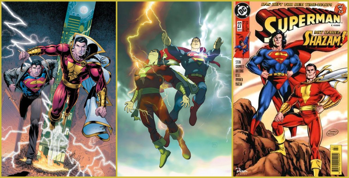 MontoGawe's tweet photo. #Frenemies
#Superman #Shazam #Supergirl #MaryMarvel
#DC #AgeOfSuperHeroes #Comicversity https://t.co/Puql1tYpwj