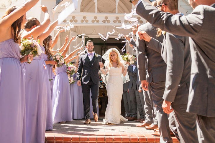 Glamourous + elegant in Cassidy. See more of Erica + Stephen's whimsical + romantic wedding <a href="/theknot/">The Knot</a>: theknot.com/real-weddings/… #AmyKuschel