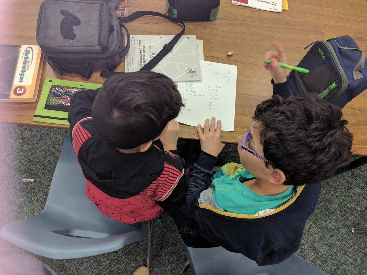 AbhiArul's tweet image. Love watching our Math Peer Tutors in action! We are building great relationships while working on math during lunch #LearningFromOneAnother