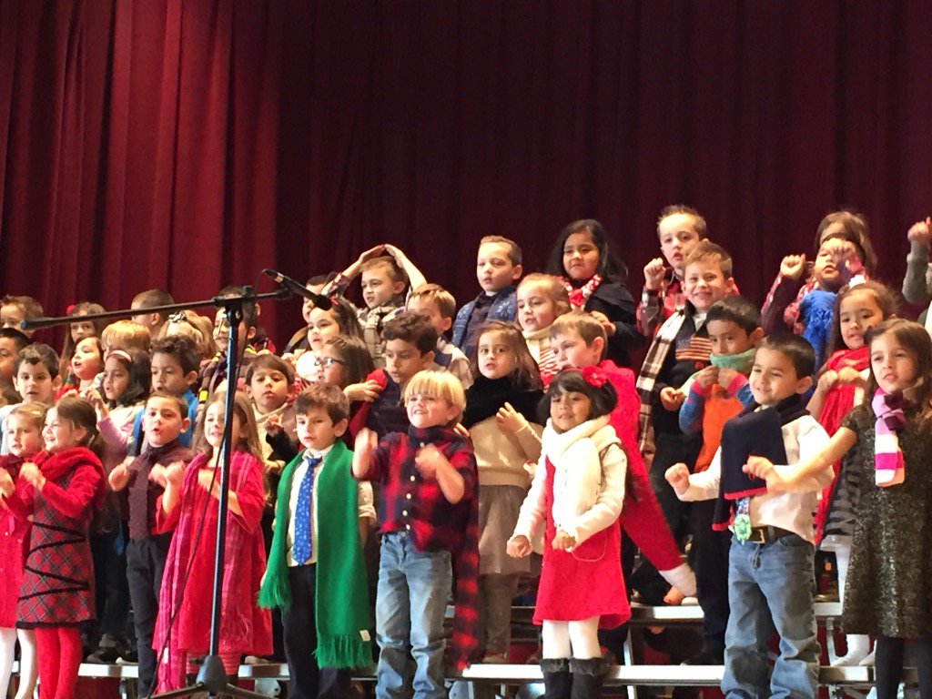 More kindergarten holiday cheer today- at Preston!