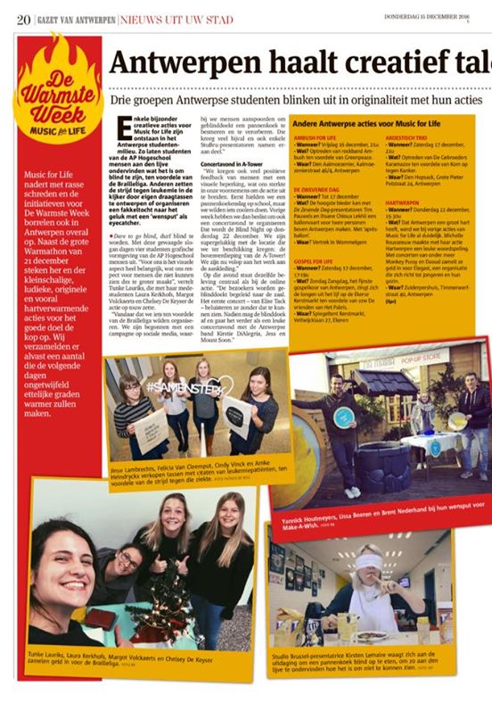 DareToGoBlind's tweet photo. #fame ! Thanks @gva for the article! #daretogoblind #mfl16 #warmsteweek #brailleliga #blindnight https://t.co/sNrNULVwy2