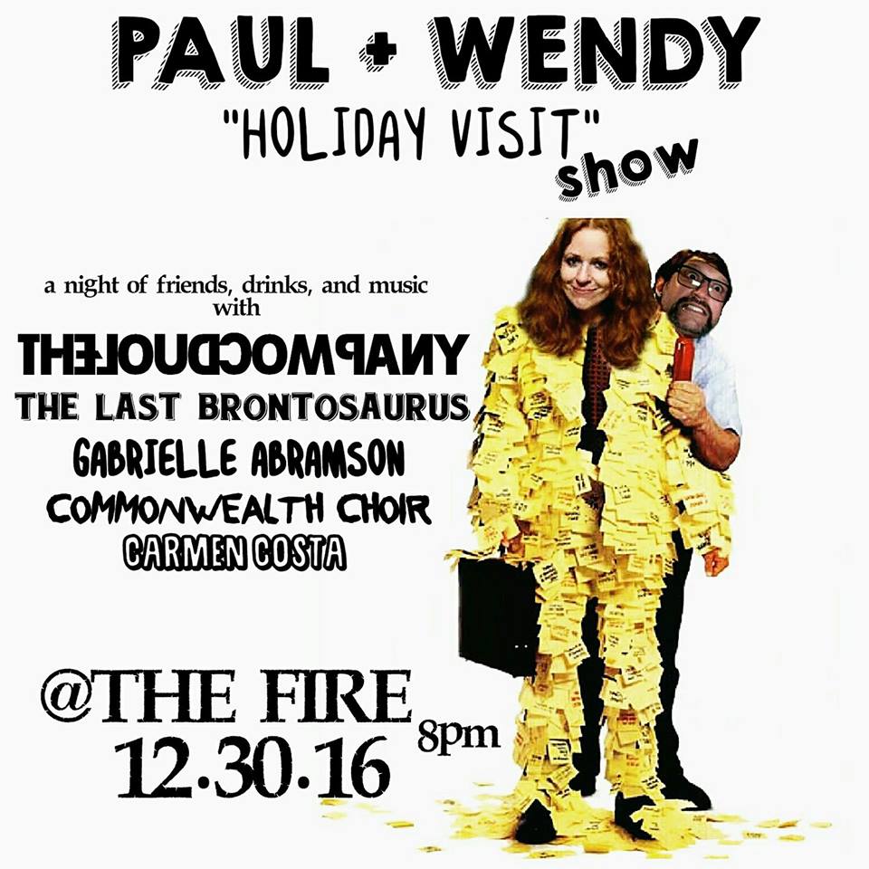 got my ticket for Paul + Wendy "Holiday Visit" show with <a href="/TheLoudCompany/">The Loud Company</a> Have you got yours?