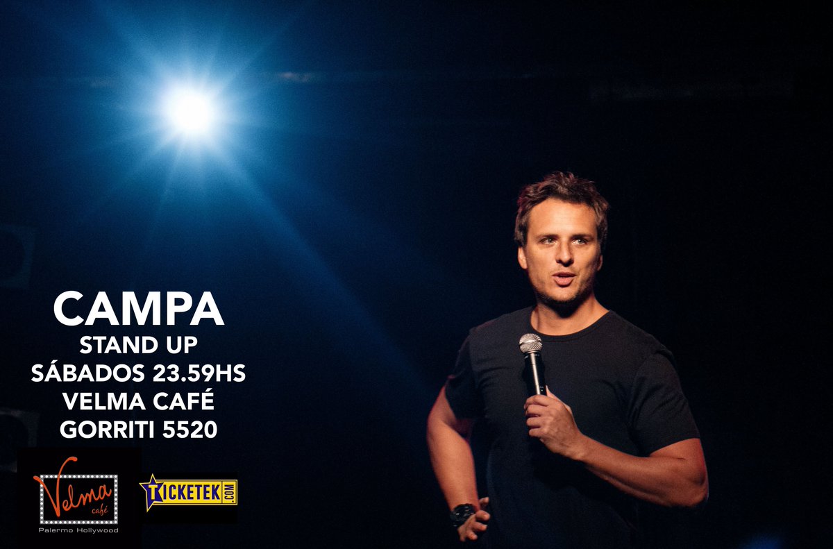 Mañana a la medianoche <a href="/EzequielCampa/">Ezequiel Campa</a> hace la última función del año en <a href="/Velmacafe/">Velma Café</a>. Entradas en ticketek.com.ar/campa/velma-ca… y la sala!