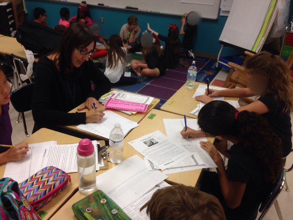BarefootTchr17's tweet photo. Our4thScholars taking charge of their learning@ writing "seminars" based on their indiv writing goals this afternoon #ETESRocks #PBCLiteracy https://t.co/5NufbnxSzc