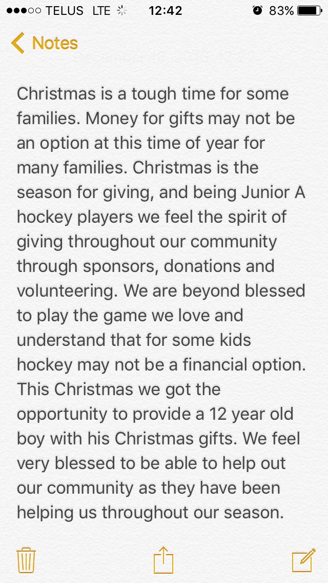 HaydenStruik's tweet photo. #werowasone #grizzchristmas #christmasangels #weserveagreaterpurpose                              @latts16 @OGhockey https://t.co/cUntZFU4Xr
