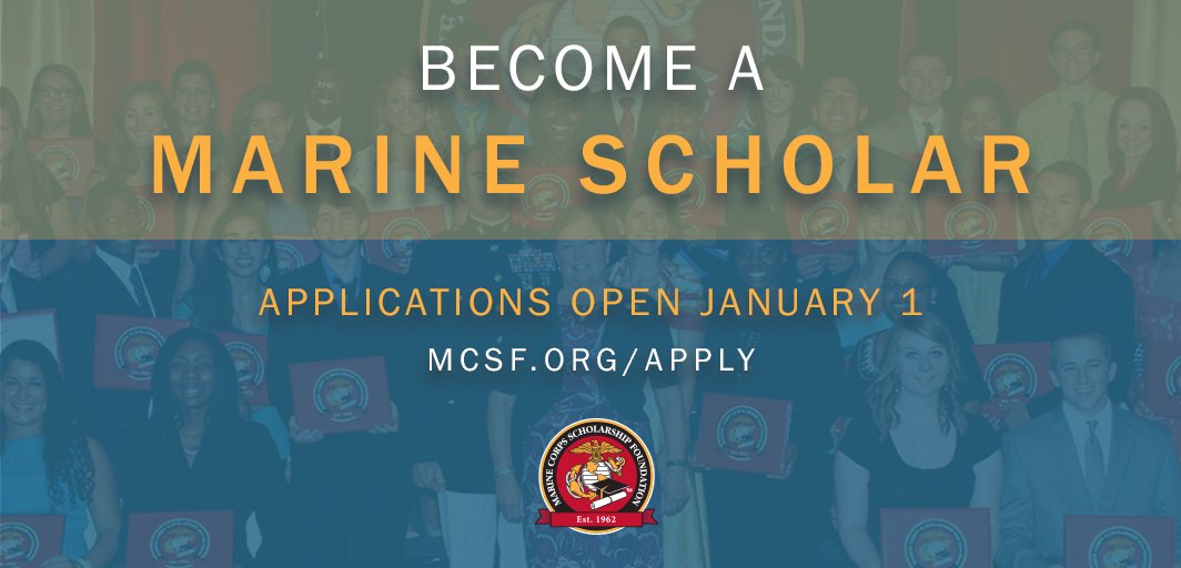 MarineScholars's tweet photo. The countdown has started! Scholarship applications for the 2017-18 school year open Jan. 1! Learn how to apply: https://t.co/5ovKotLiTm https://t.co/SUo2GXHGcO