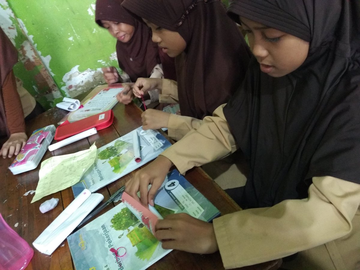 Digulung rapi dong