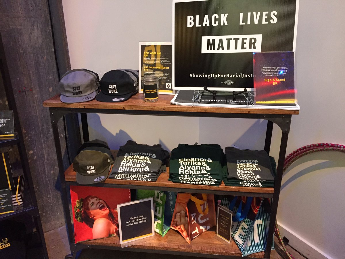 GLOSSRAGS's tweet photo. Check out the #GLOSSRAGS merch display at The @woollymammothtc! #BlackSideoftheMoon https://t.co/wzJTpJ6JaG