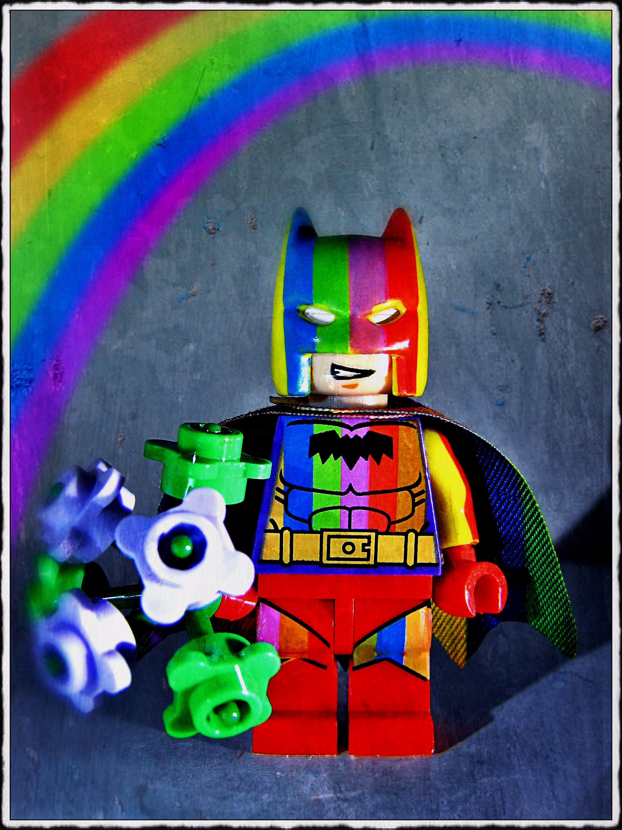 Rainbow batman lego deals